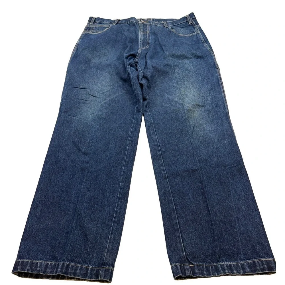 Vintage Y2K Phat Farm Farmers Carpenter Jeans 44x34 Hip Hop Baggy Denim